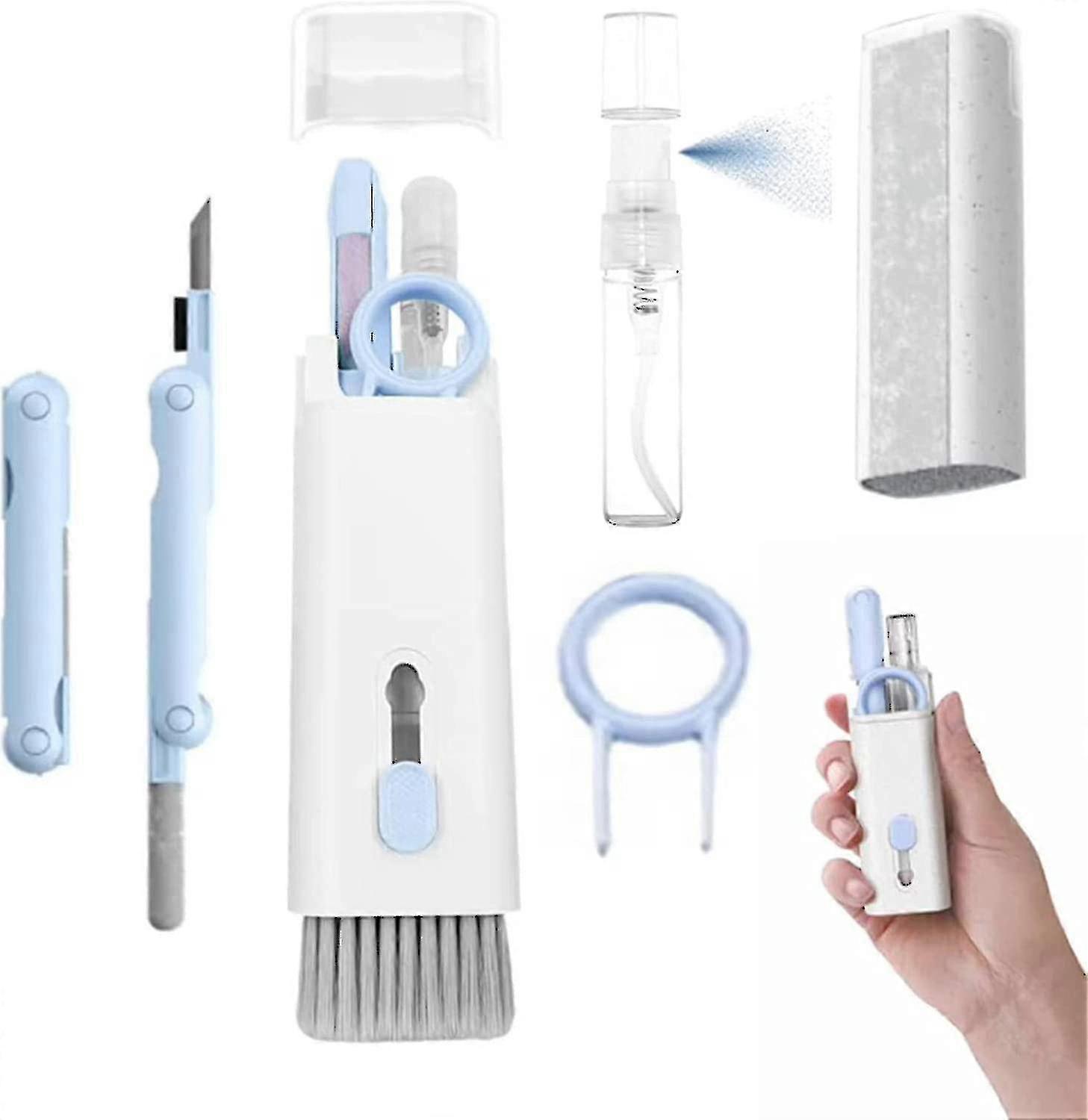 7-in-1 Electronics Cleaner Kit - Keyboard Cleaner Kit, Portable Multifunctional Cleaning Tool For Pc Monitor/earbud/cell Phone/laptop/computer/bluetoo