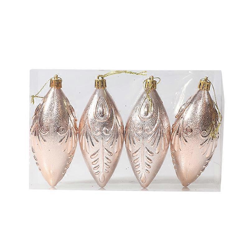 4Pcs Christmas Tree Pendants Pine Cone Decorative Adorable Multipurpose Hanging Christmas Tree Decoration for Party JIKAIX