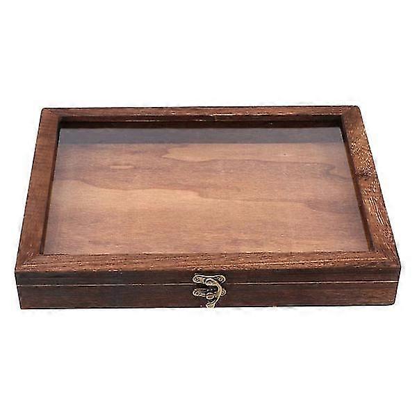 1pc Wooden Specimen Box Practical Insect Specimen Display Box Multi-purpose Box