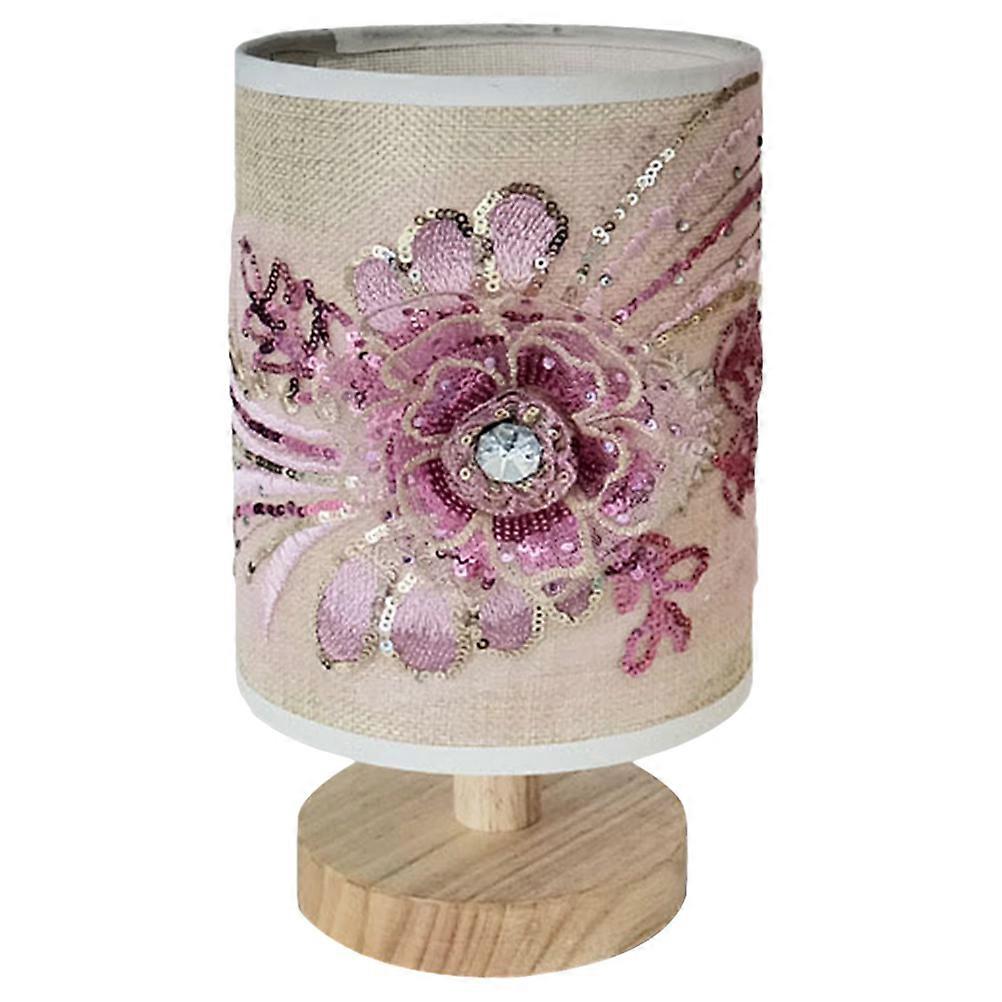 Table Lamp 3d Floral Pattern Bedside Light Usb Powered Bedroom Desk Lamp Decor