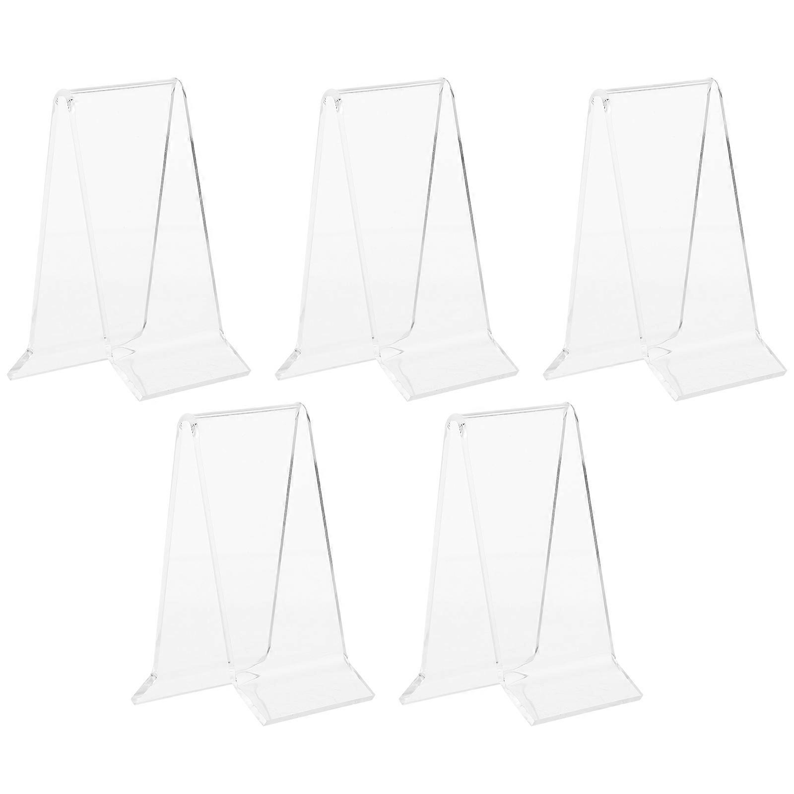 5pcs Clear Acrylic Shoe Racks Store Display Stands Sandal Display Stands Shoe Rack Holder