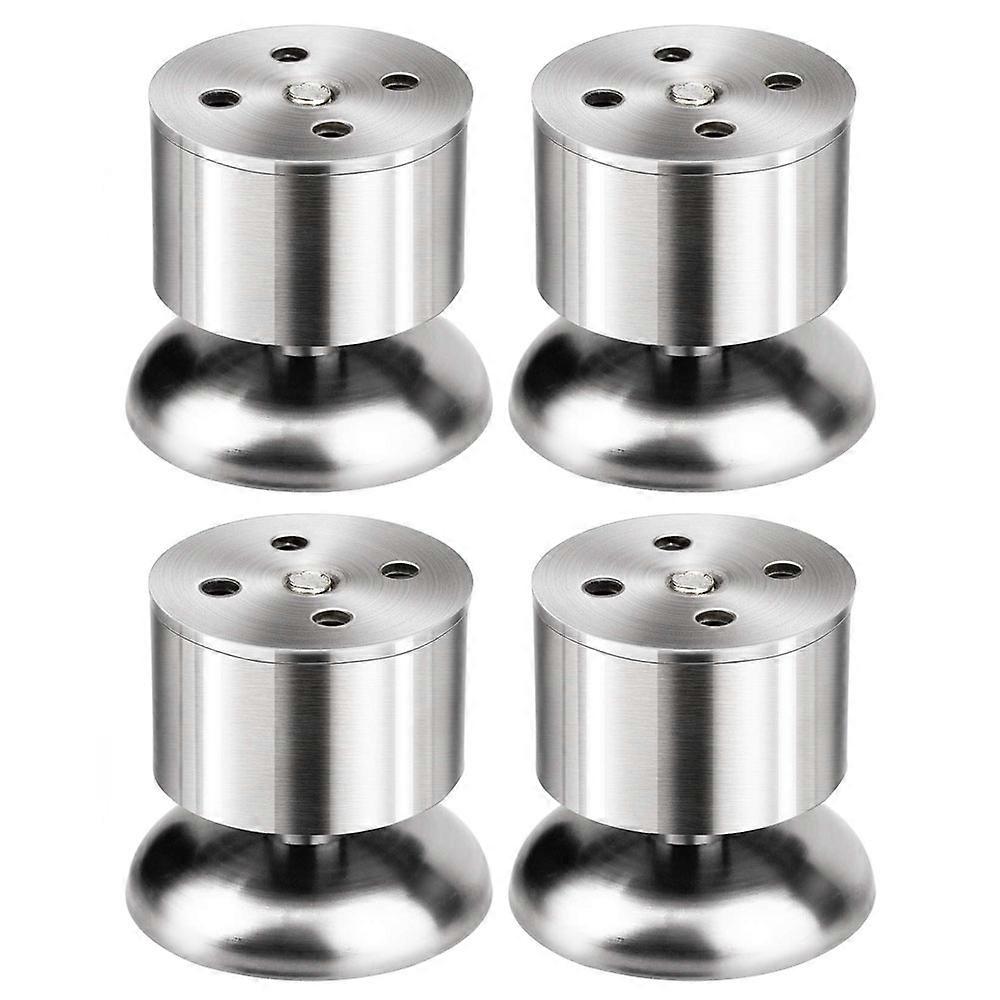 4 قطع أقدام خزانة من الفولاذ المقاوم للصدأ ، أرجل أثاث مطبخ قابلة للتعديل ، مع مسامير