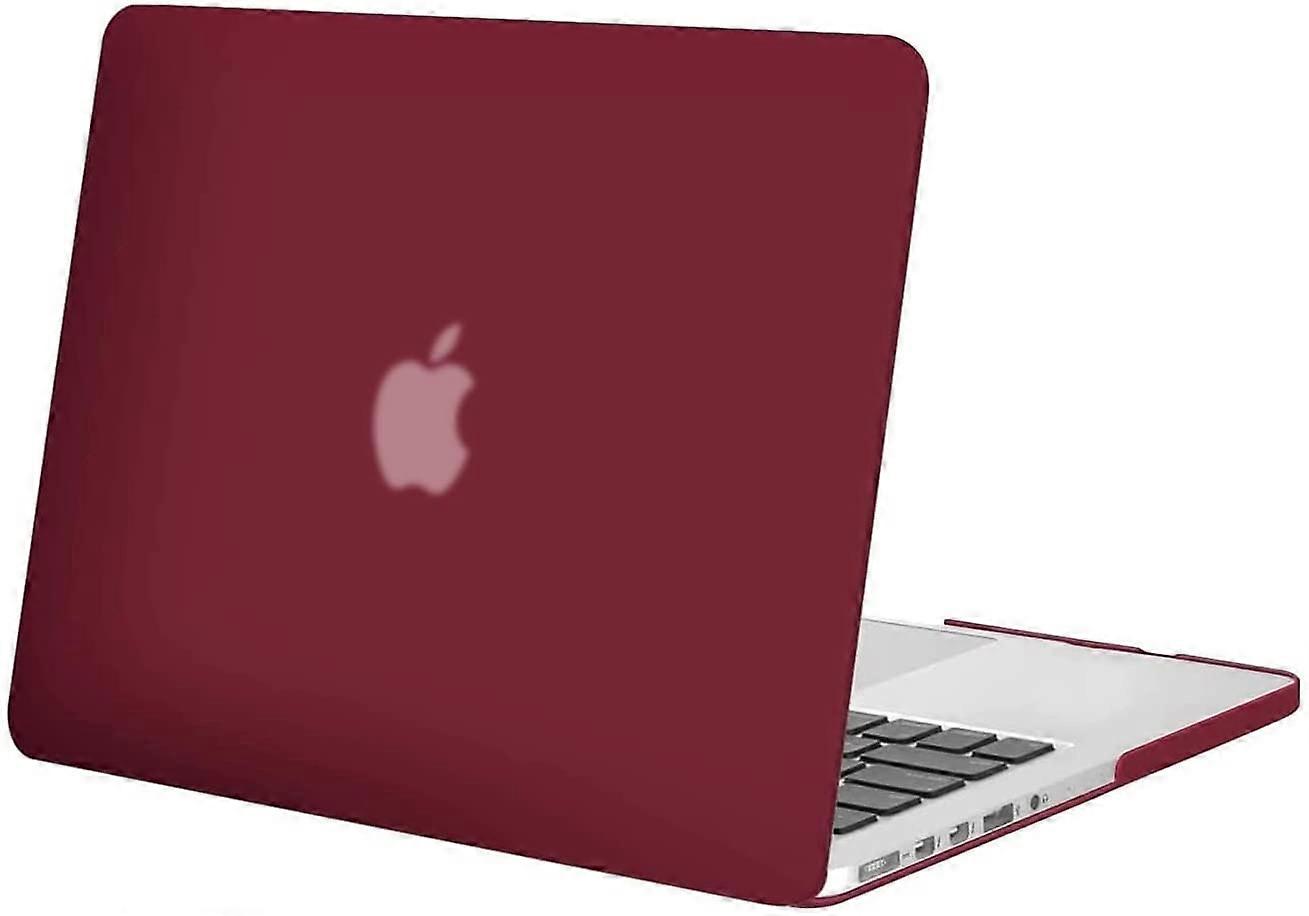 Wine Red  Plastic Hard Shell Case Snap On Cover Only Compatible with MacBook Pro 15 inch Case with Retina Display (Model: A1398, Older Version, 2015 -