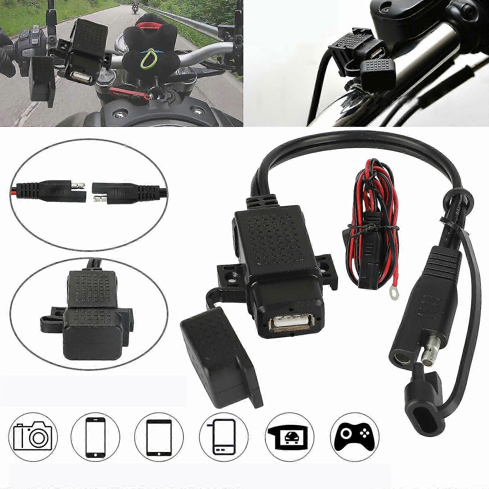 Sae To Usb Motorcycle Charger Adapter Cable