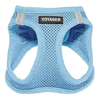 Veeki Step-In Air Dog Harness - Best Pet Supplies All Weather Mesh, Step in Vest Harness for Small and Medium DogsSky blue XL size