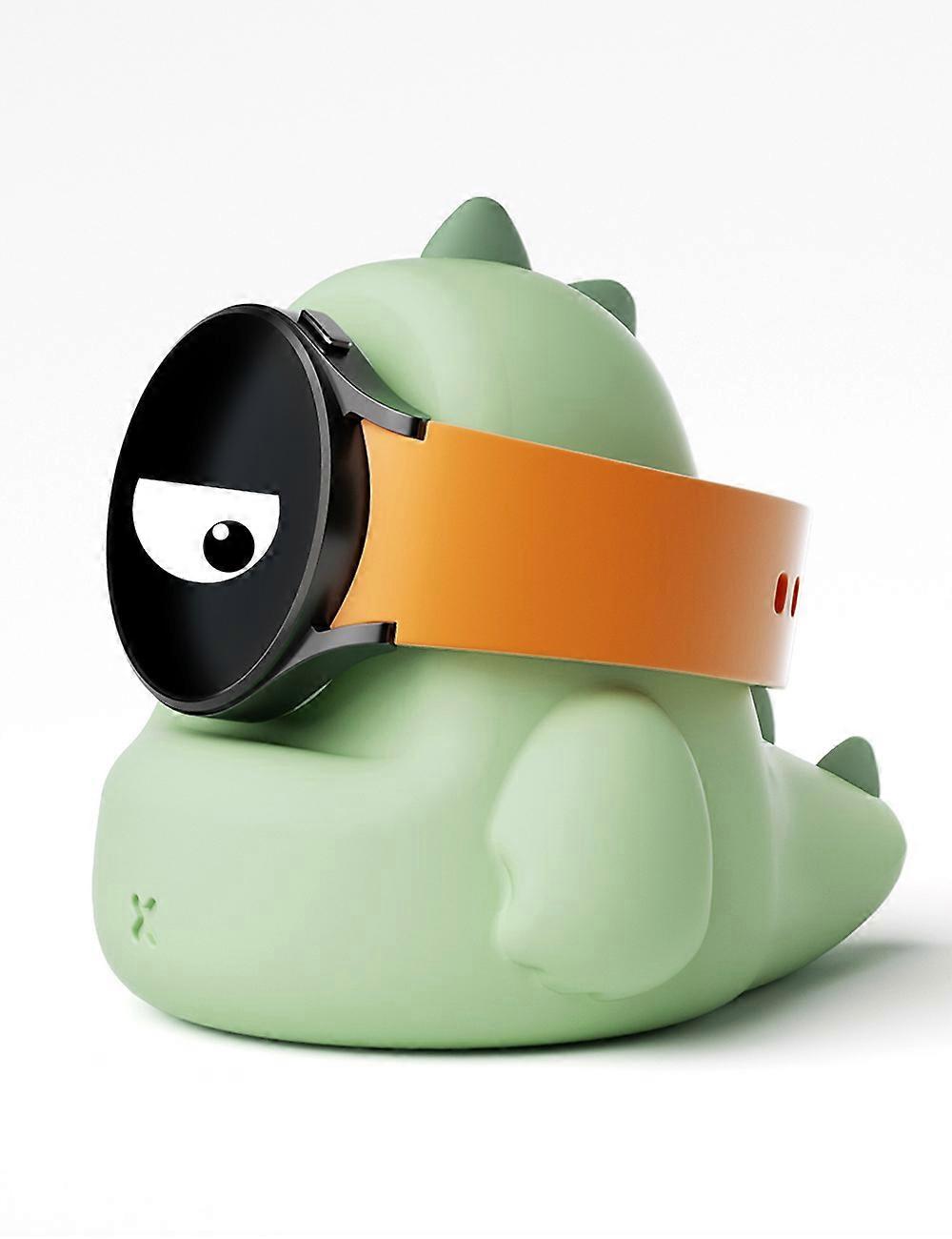 サムスンギャラクシーウォッチ5プロホルダーシリコン充電ドックステーションアンチスクラッチデスクトップオーナメント用かわいい恐竜充電器スタンド