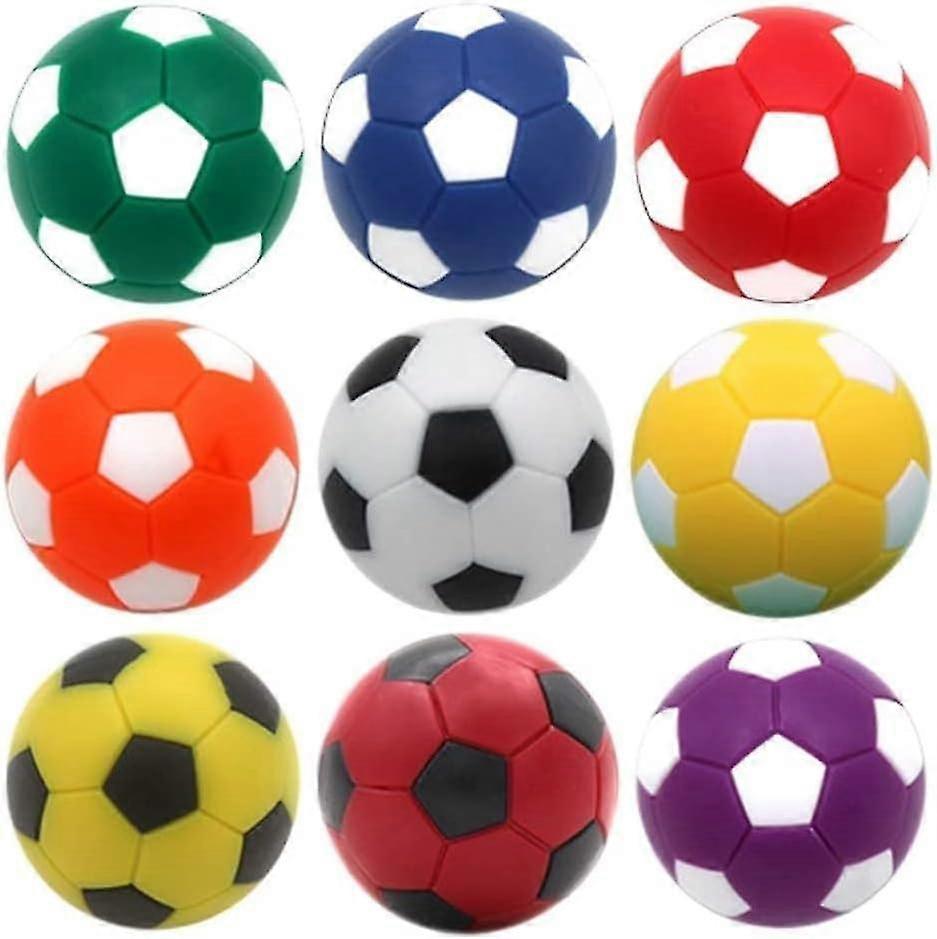 9pcs Foosball Table Balls 1.42 Inch Table Soccer Balls For Foosball Tabletop Game Foosball Accessory Replacements Multicolor