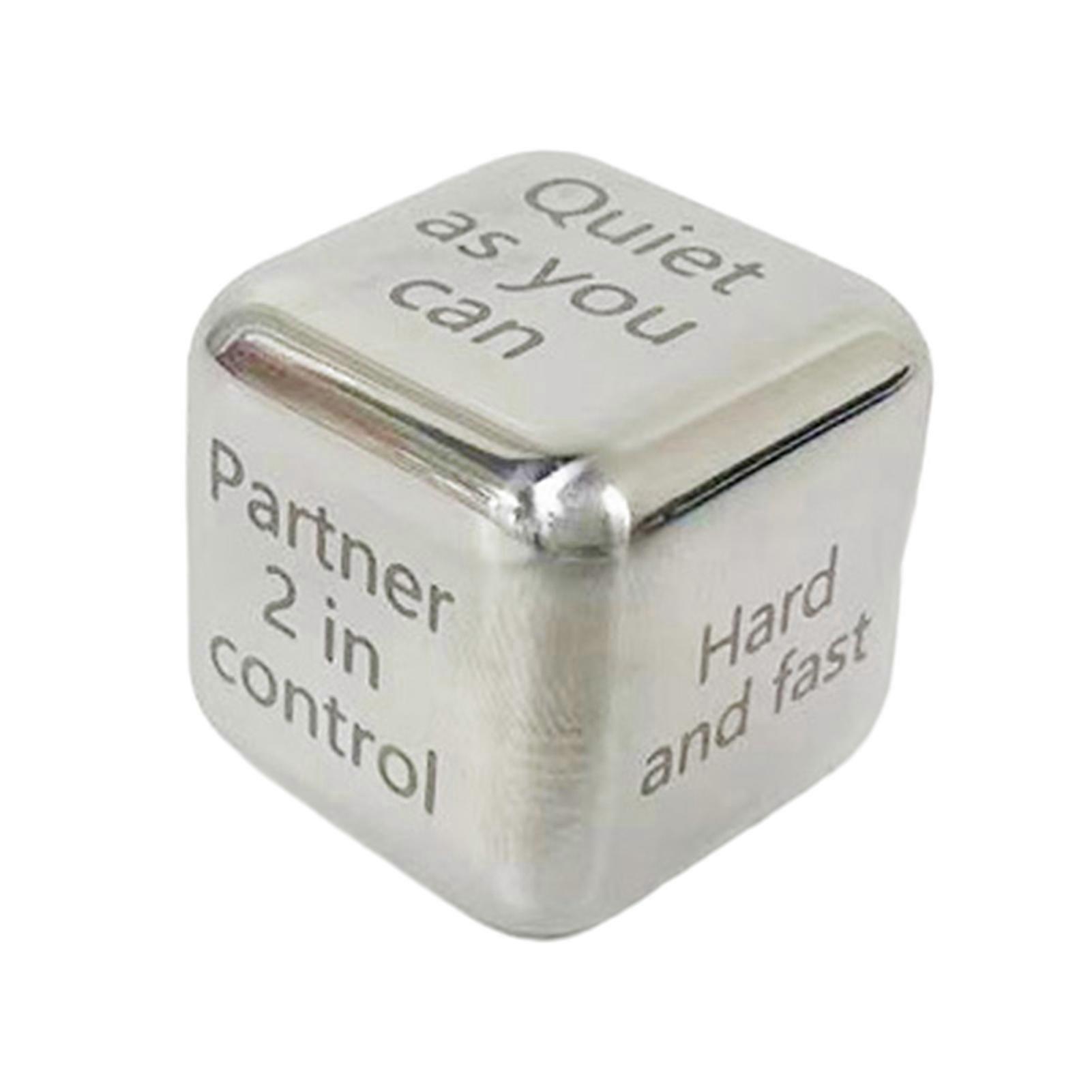 Metal Dice Romantic Date Night Decision Dice Fun Activity Couples Dice Game Toy for Valentine's Day Anniversary