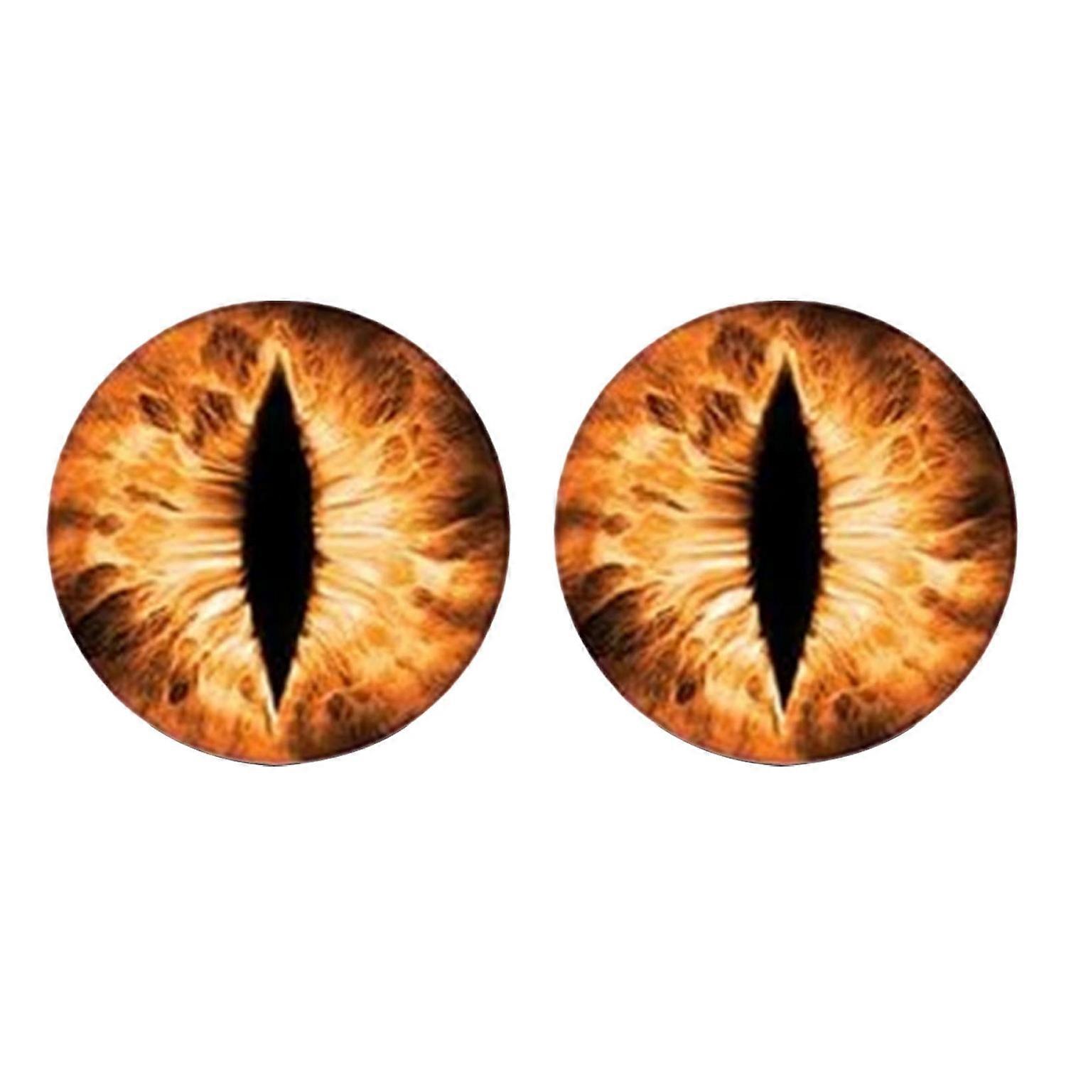 1 Pair Car Headlight Decals Strong Stickiness Waterproof Widely Used Funny Round 3D Stereo Eyes