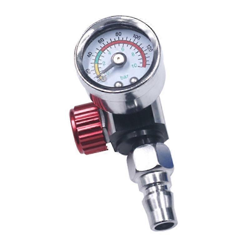 1/4 Paint Gun-Pressure Regulator with Gauge Easy to Install for Air Tools