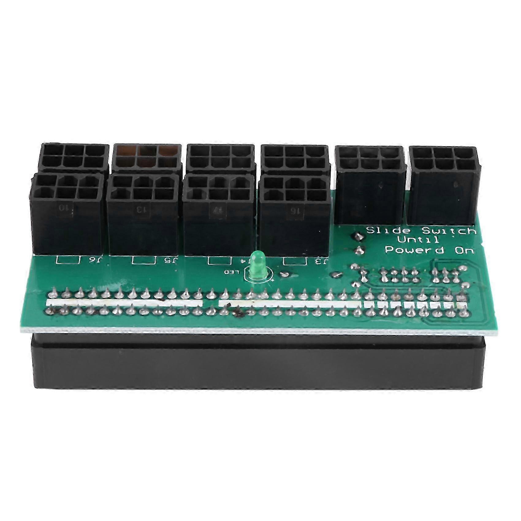 Breakout Board 1600w For Ethereum Eth Zec Mining Server Power Supply Adapter Gpu Psu 10x6pin Hub Fo