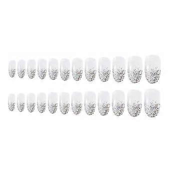 Fake Nail Glitter Press-on Nagels Uniek Design Press-on Nagels Vinger Nail Diy At-home