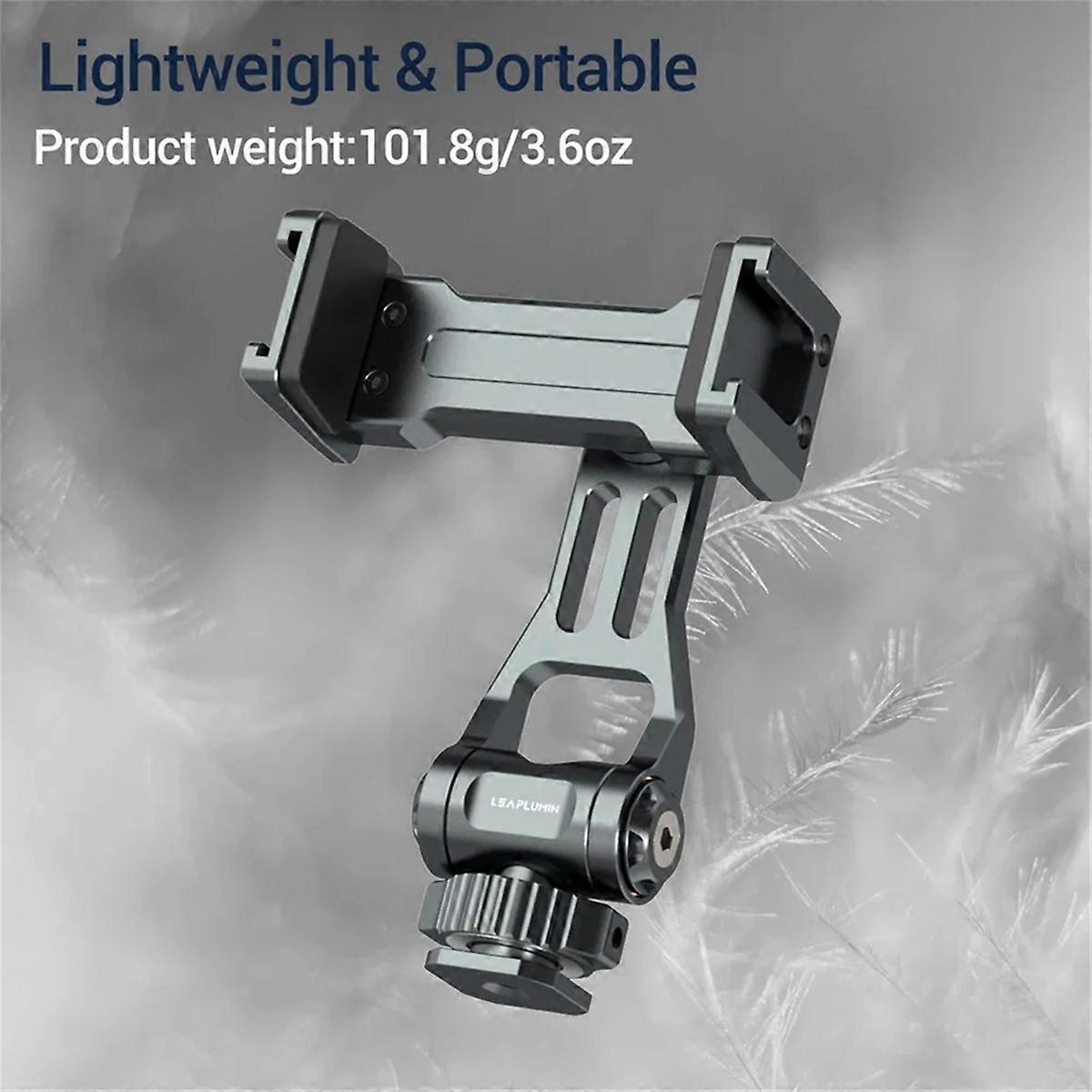 Camera Hot Shoe Phone Holder Monitor Tripod Adapter with Dual Cold Shoe for DSLR Camera Mic Fill Li