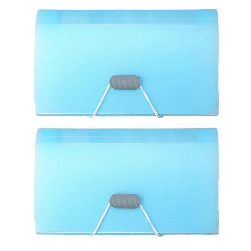 Portable Small Accordion File Organizer - 2 Pa Poets A6 Mini Expanding File Folders,4795
