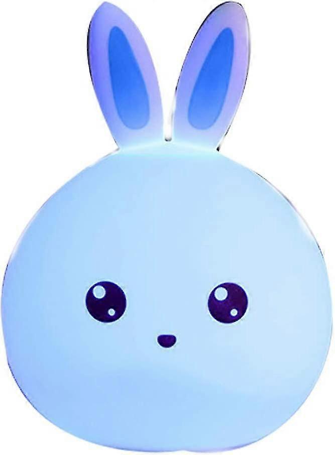 Led Night Light Rabbit Shape Multicolor Silicone Light
