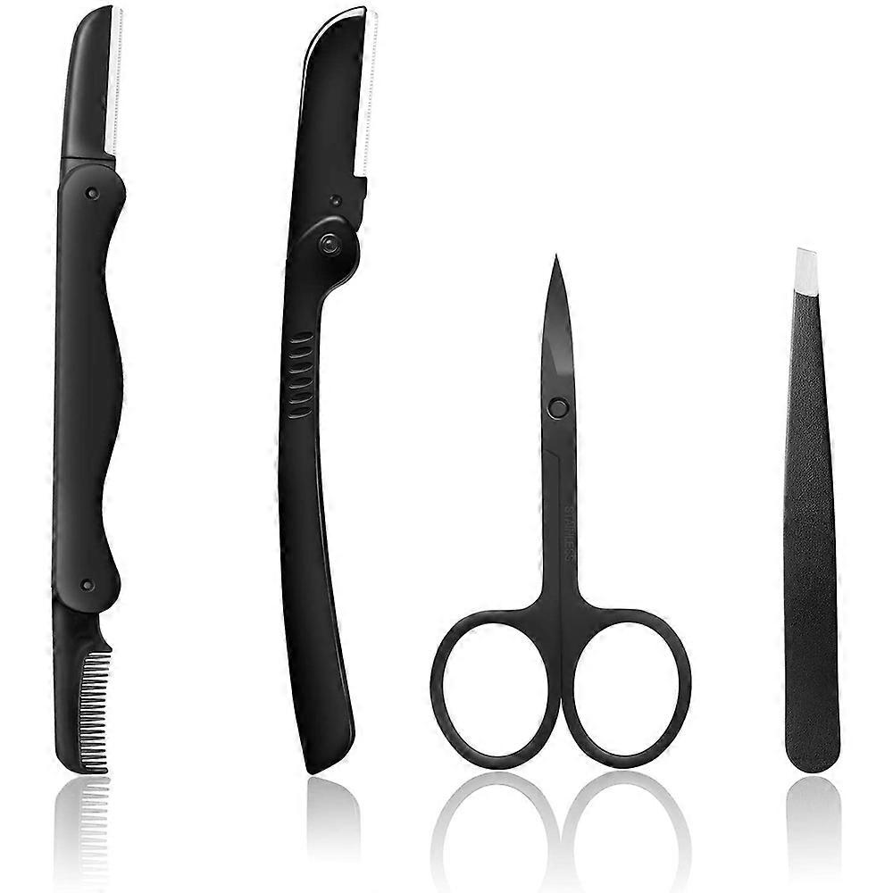 Eyebrow Razor, Scissors, Tweezers