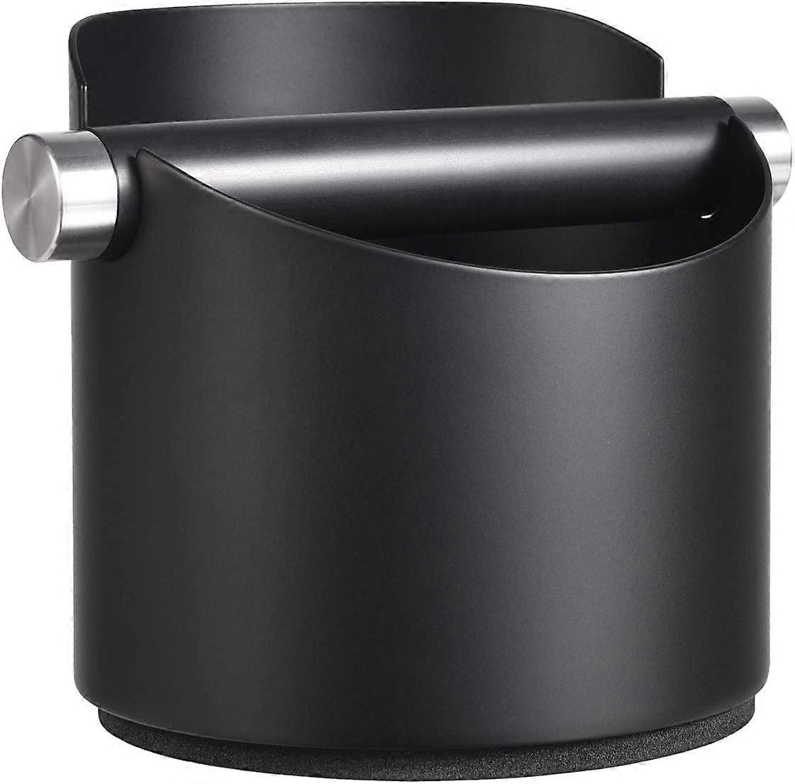 Coffee tapping box with removable tapping rod and non-slip base