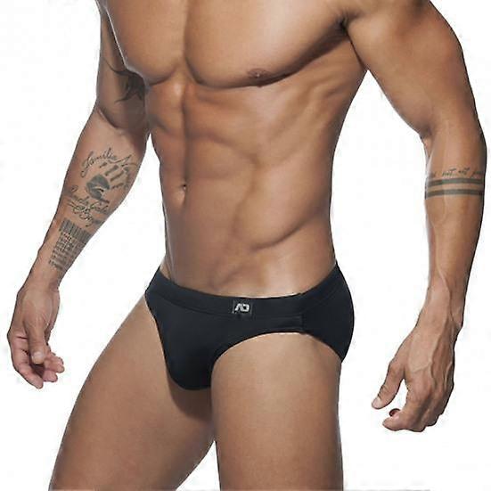 Men Swimming Trunks Slim Fit Solid Color Breathable Low Waist Summer Men Swimwear for Swimming