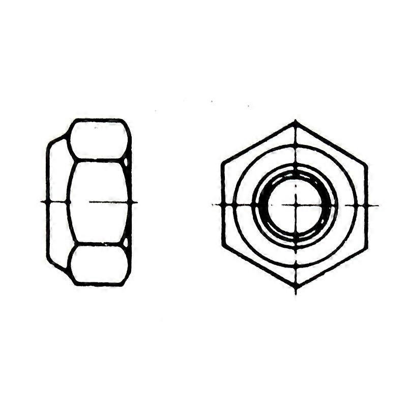 AL-KO sekskantmutter DIN985-M12-8-A3C