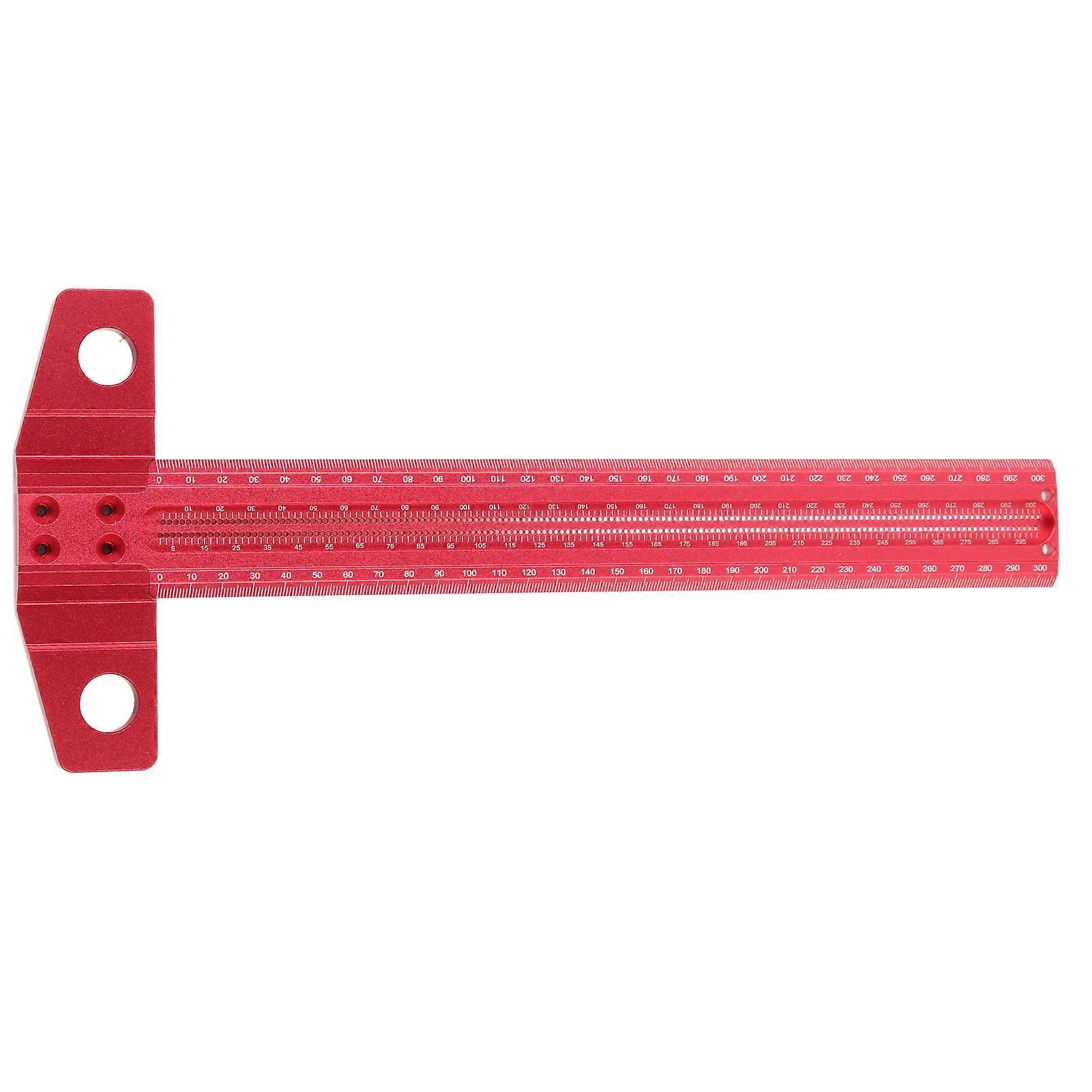 T Square Ruler Aluminum Alloy Removable Woodworking Scriber Art Framing Drafting Tools300mm