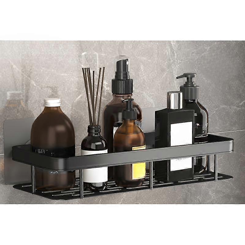 Toilet space aluminum perforation-free wall hanging shelf Bathroom storage shelf Toilet corner shelf