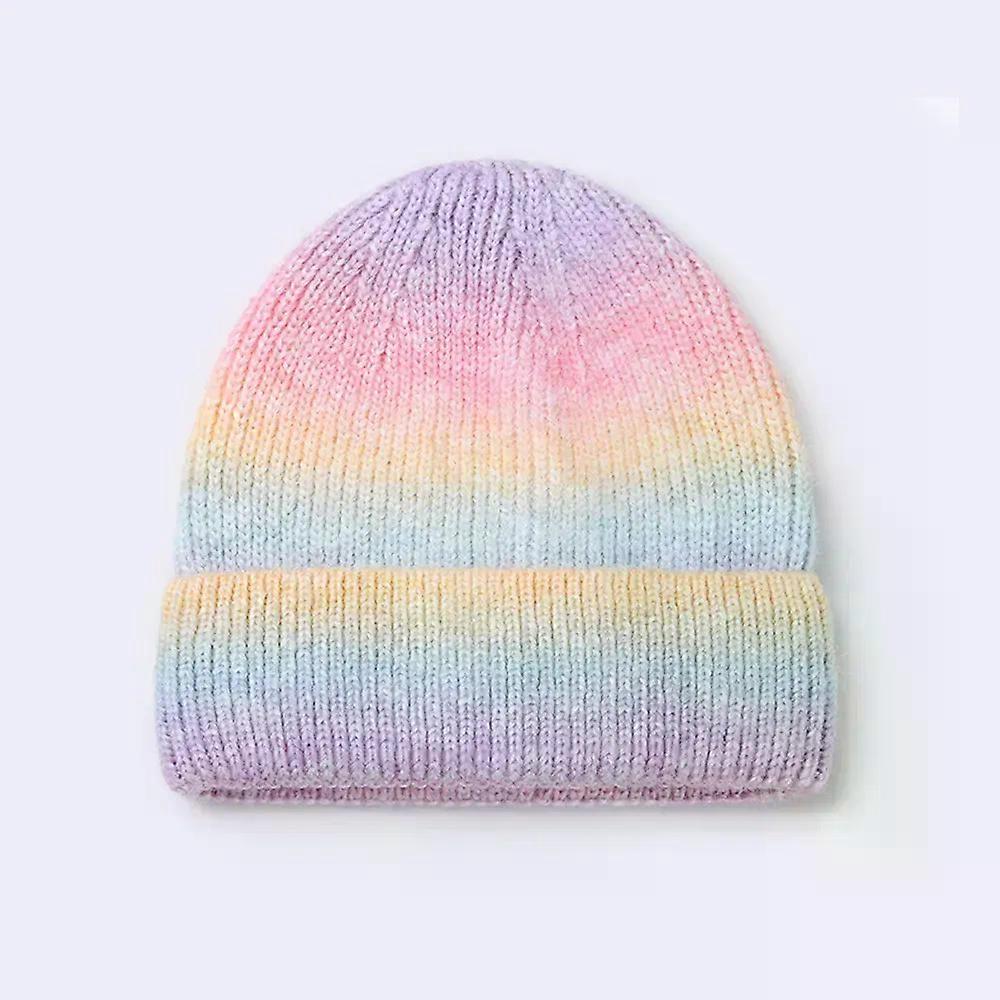 New Winter Print Wool Knit Fisherman Beanie Women Fashion Casual Hat Warm Female Soft Thicken Hedging Cap Slouchy Bonnet M012