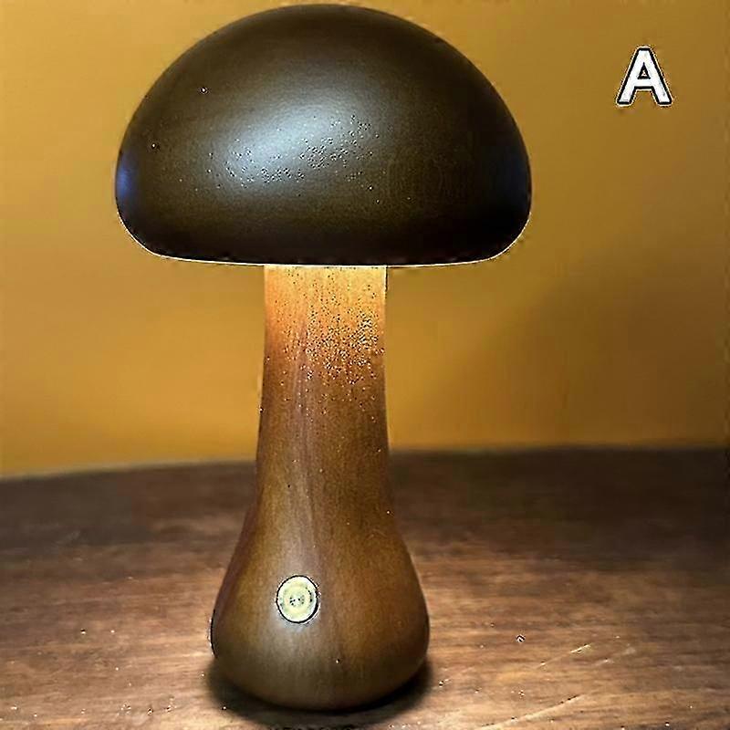 Mushroom Lamp For Bedroom, Portable Dimmable Bedside Lamp With Usb Charging f54