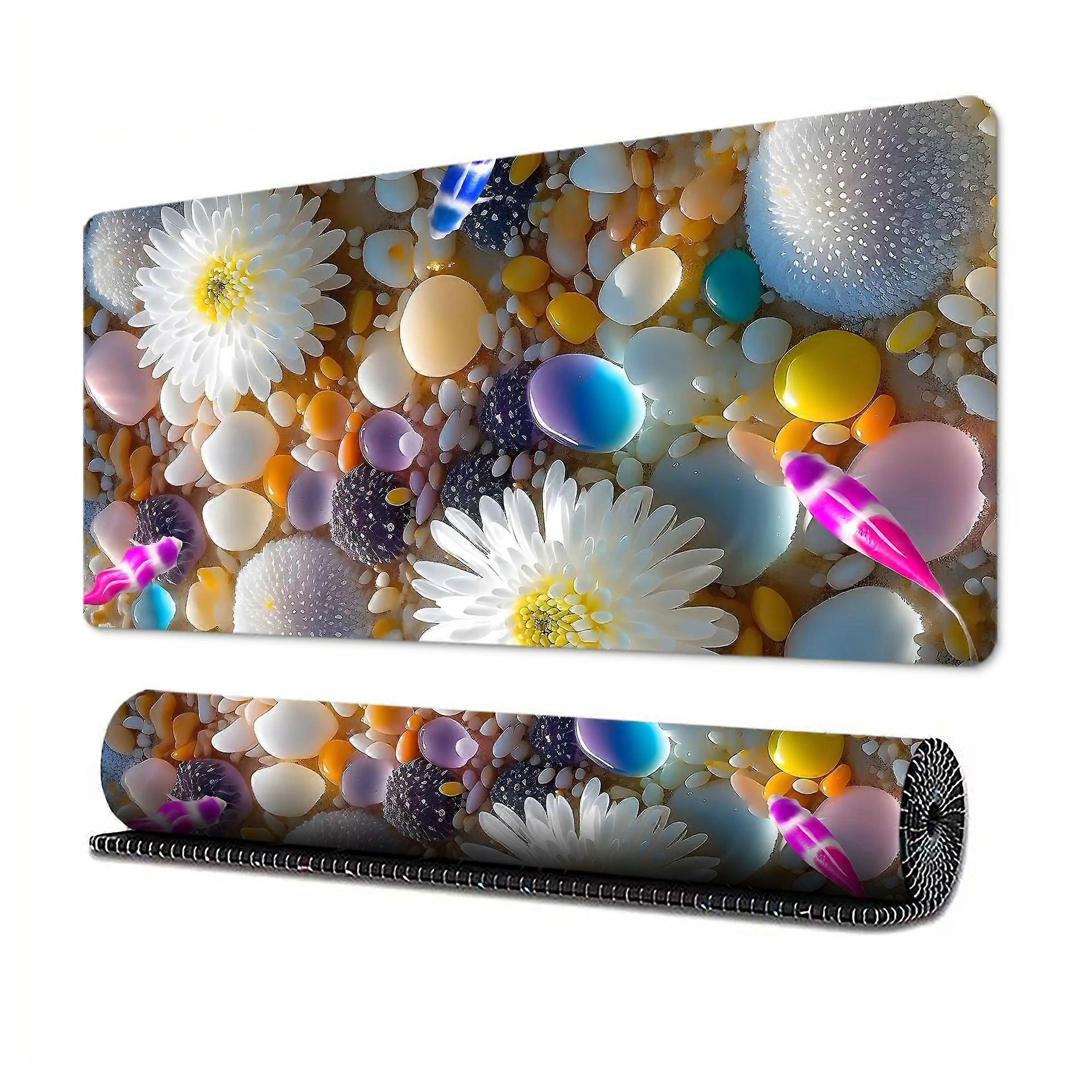 Mouse Pads ZRUXE HJ12 Natural rubber Flower Scenery Series(80CM*30CM*0.03CM)