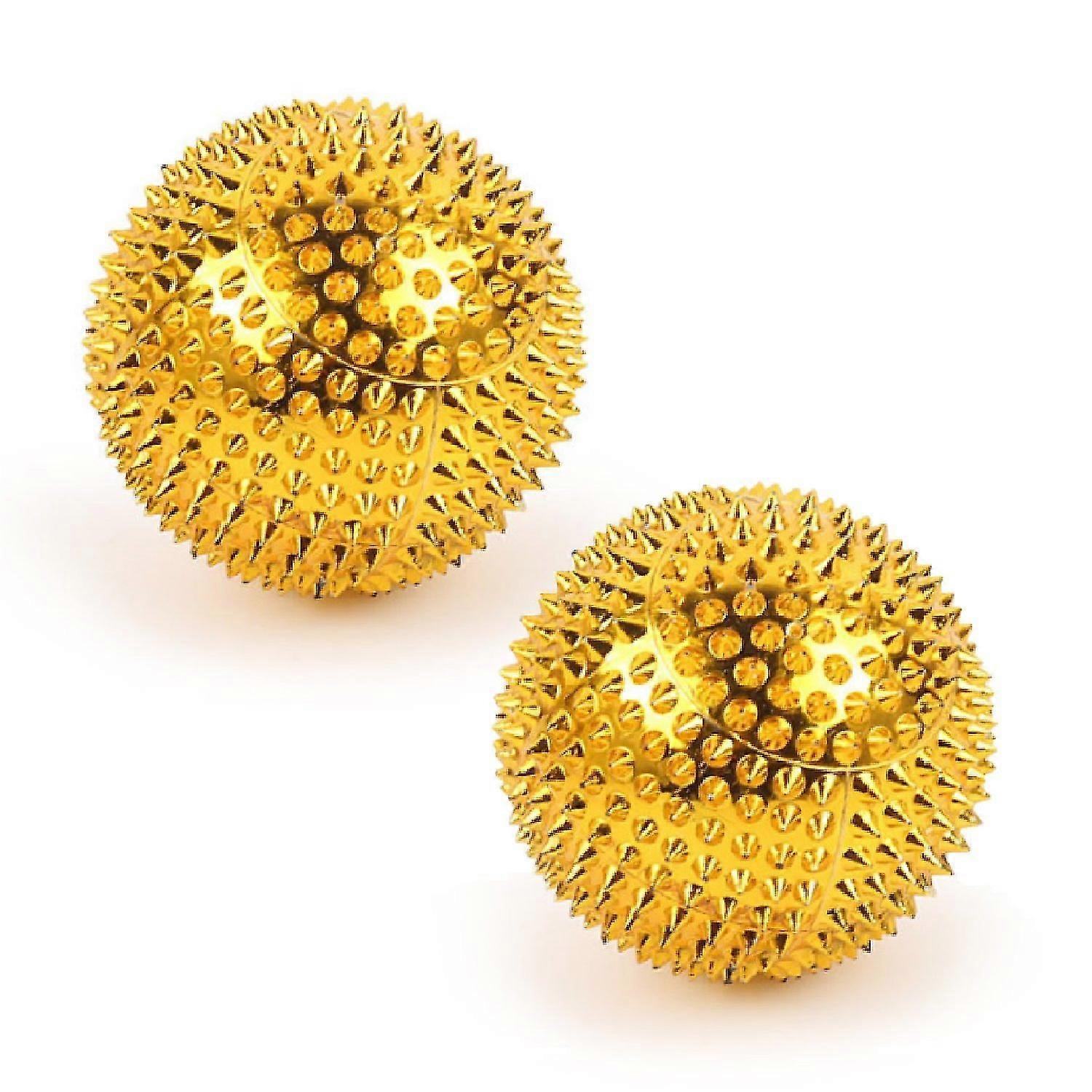 2PCS Massage Ball with needles-Acupressure Active Massager Spiky Hard Massaging Tool for Hand Foot-Good