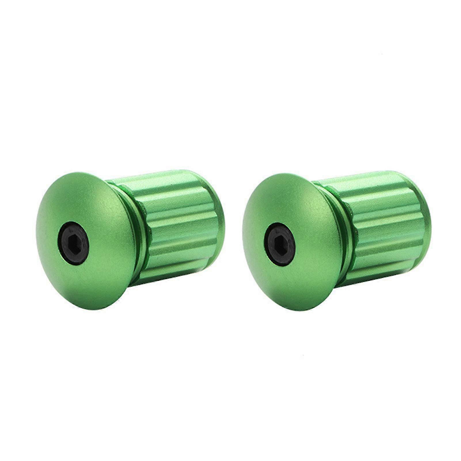 Bicycle Handlebar End Plugs Aluminum Alloy Handlebar Bar End Cap Durable Bike Parts for Most Bicycle