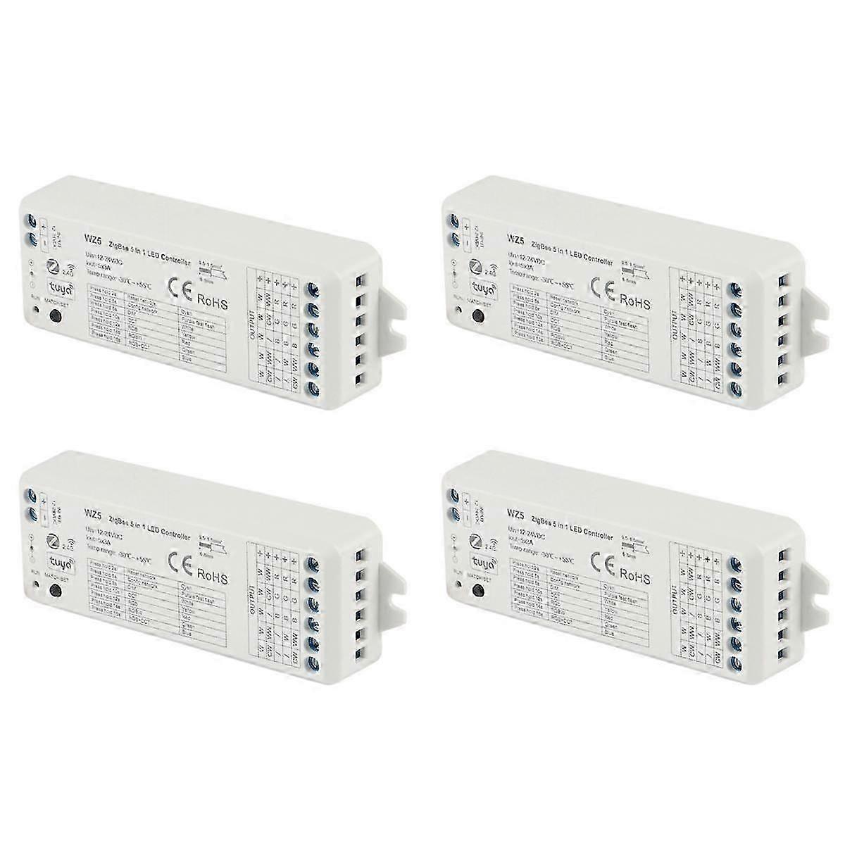 4X WZ5 TUYA Zigbee LED Controller DC12V 24V 5In1 Dimmer CCT RGB RGBW RGBCCT Strip TUYA Smart Life A