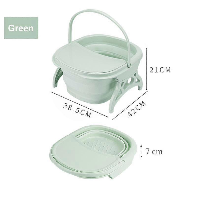Collapsible Footbath Plain Foaming Massage Bucket Foot Soaking Bucket Folding Basin Sauna Spa Footbath Basin with Lid Bathtub