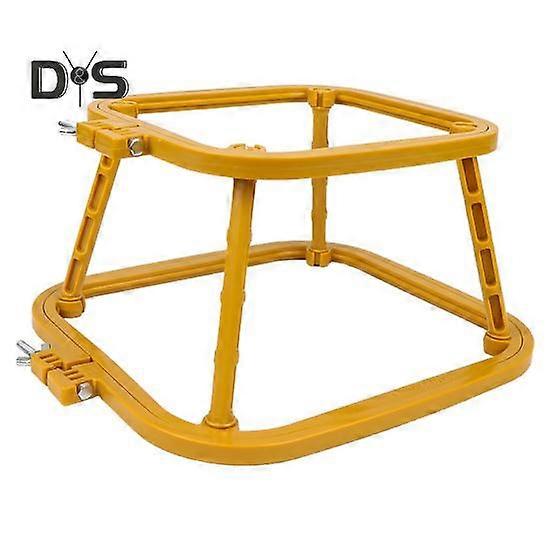 Kaksikerroksinen pöytäkirjonta vannejalusta Säädettävä handsfree-ristipistokehyspidike DIY-ompeluprojekti Neulakäsityökirjontatyökalut