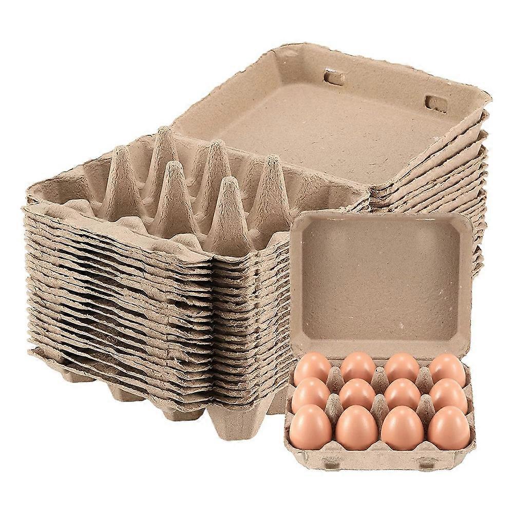 20 Pack Egg Cartons, Paper Pulp Square Egg Cartons Eggs
