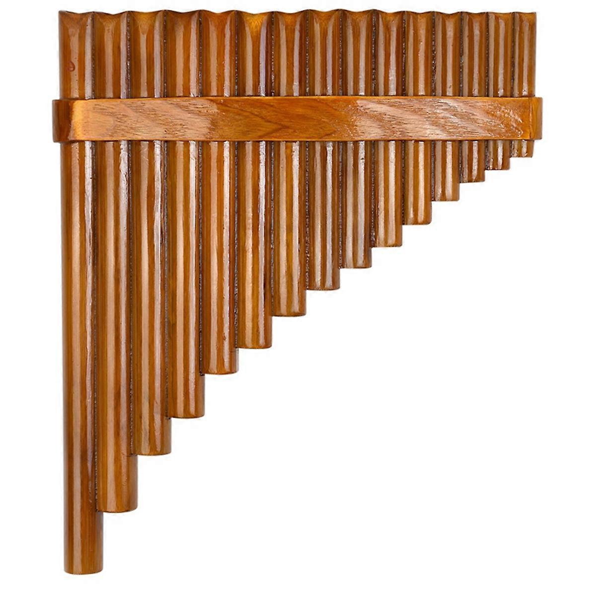 Natural Bamboo Flute,Pan Flute Wind Instrument,Handmade Pan Flute,15 Tones in G Major,Right Hand Mod