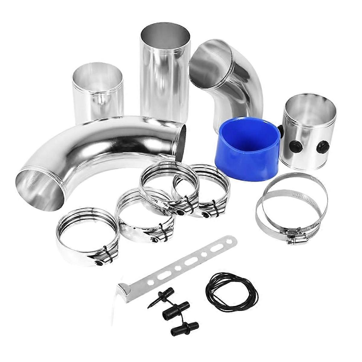 Car Modification 76mm Universal Intake Pipe Kit 5 Section