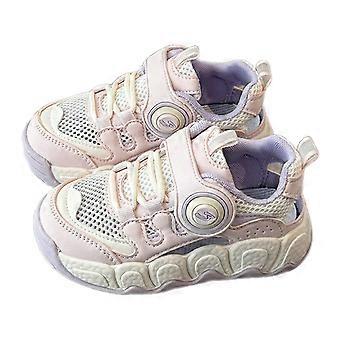 Baby's Schoenen voor Jongens Meisjes Ademend Mesh Casual Schoenen Kleine Kinderen Dagelijks Sneakers Antislip Kinderen Sport Sandalen Roze 33