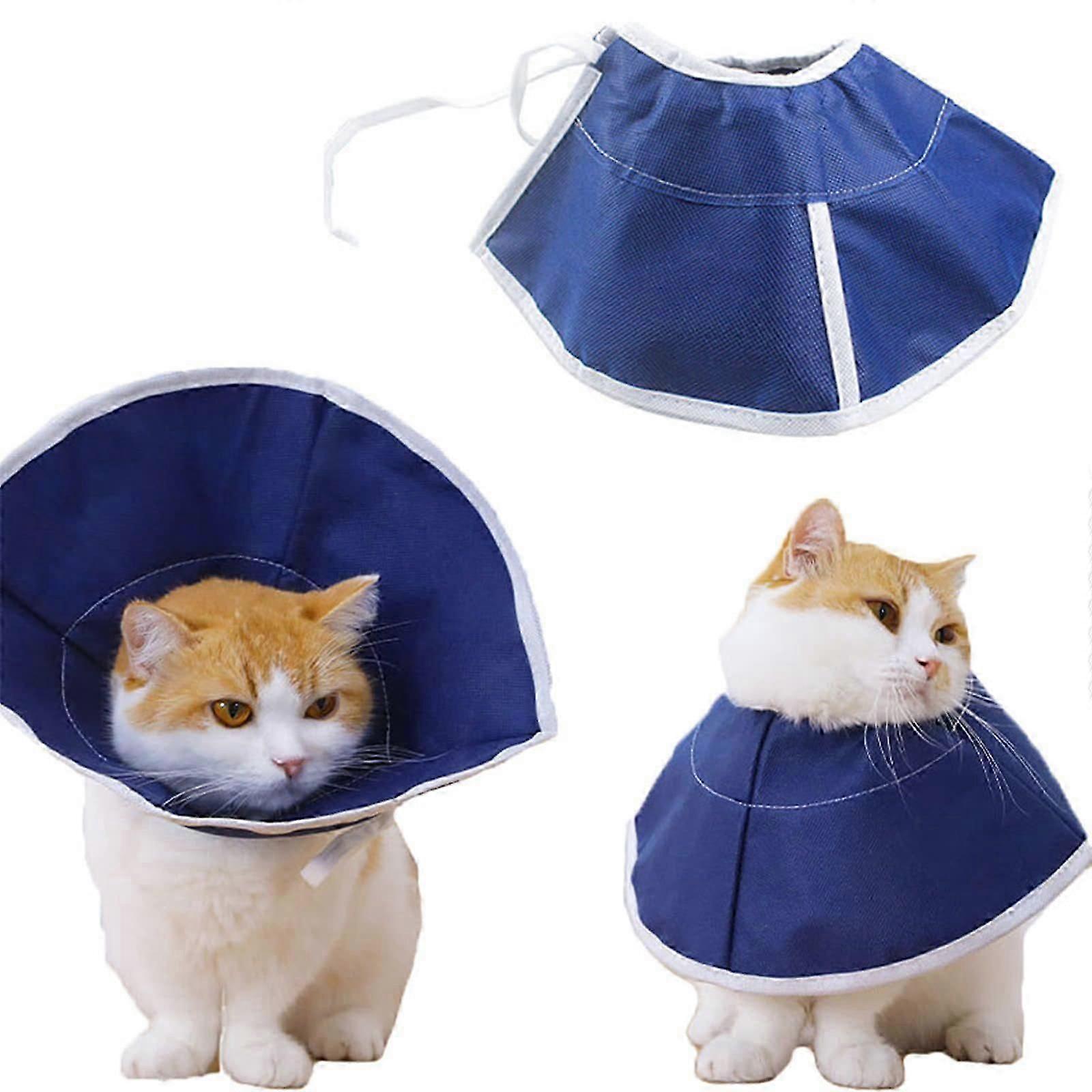 Small Cat Cone Collars, Adjustable Recovery After Surgery Fasteners Collars for Small Cats