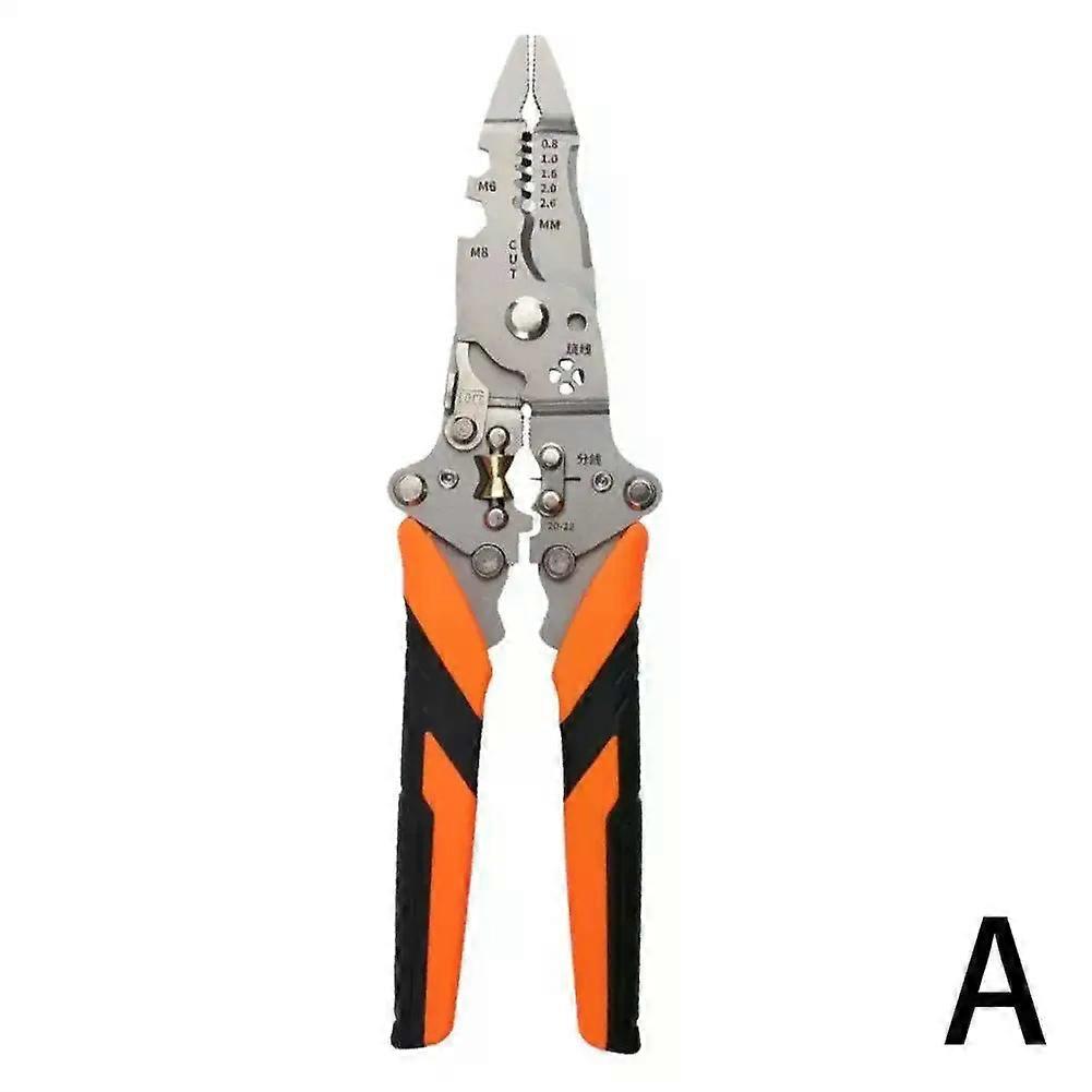 Folding Snap-on 14-in-1 Wire Stripper, Wire Cutter, Labor-saving Electrician Tools And Crimping Hand Pliers, Time-saving Pl B7E4