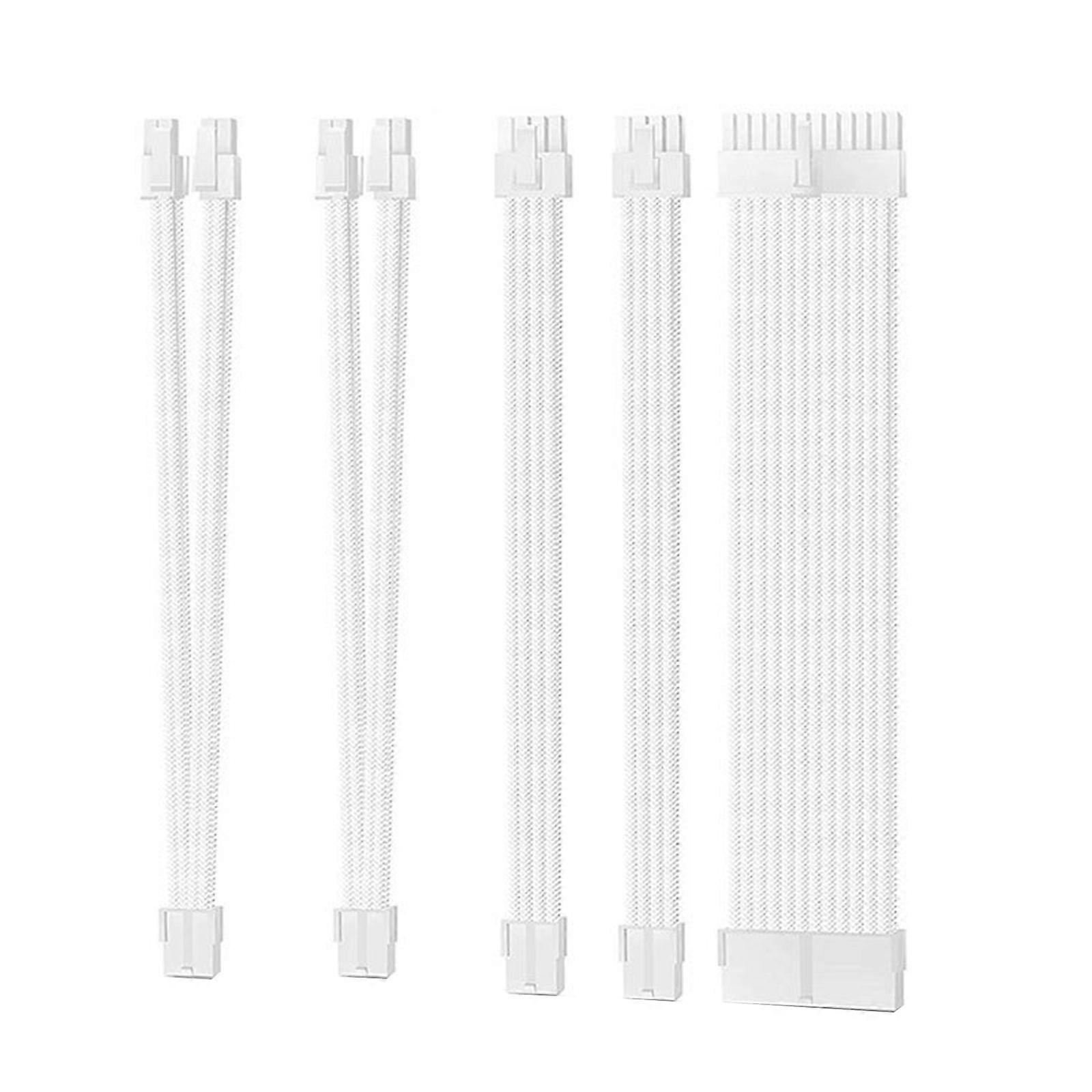 PSU Extension Cables 1pc 24Pin 2PCS EPS CPU 8Pin 2pcs PCI-E GPU 8Pin 6+2Pin