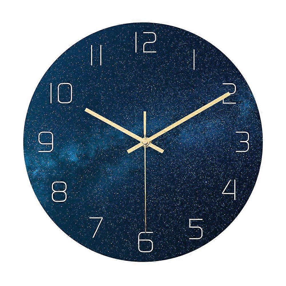 Pattern Stone Wall Clock Acrylic Living Room Decoration