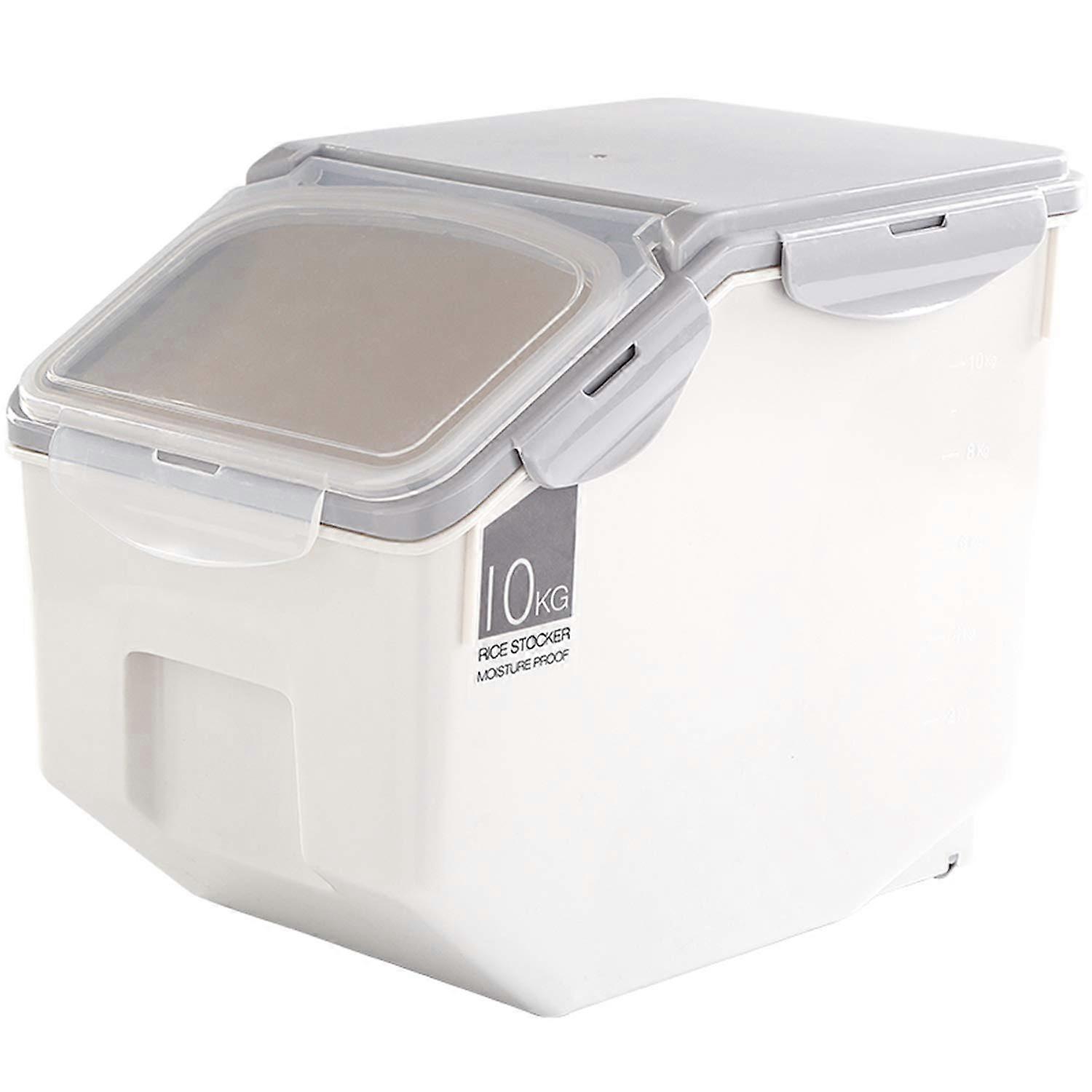 2 Pack Large Rice Storage Containers for Food Dog Storage 10 Liter 340 oz