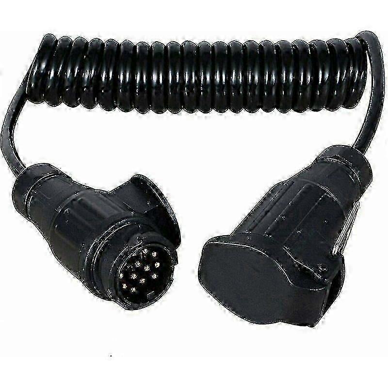13-Pin Extension Cord 2 Meter Long for Trailer Boats Caravans Bicycles and Racks