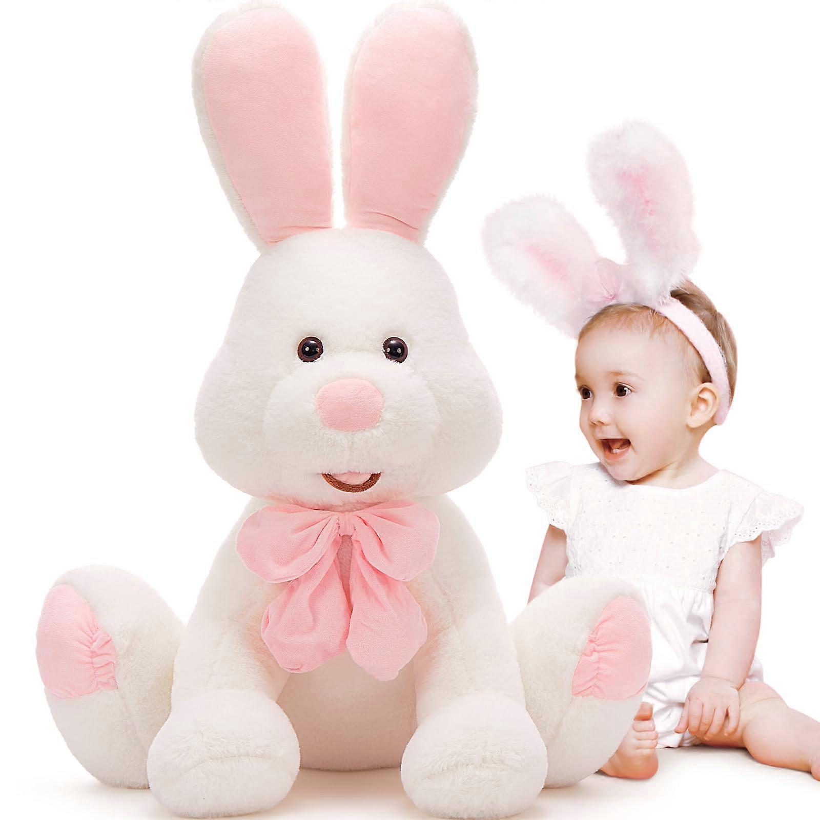 Large Rabbit Plush Animal 3 FT, 31.5 '' Giant Plush Rabbit Toy for Girl, US Design