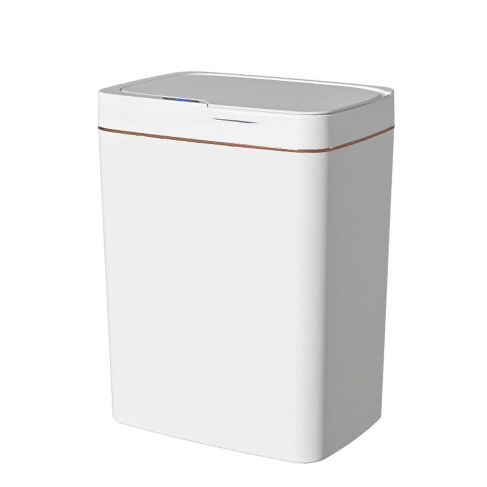 Not Touch Sensors Garbage Can with Contemporary Pattern Garbage Automatic Can Suitable for Family and Office Setting