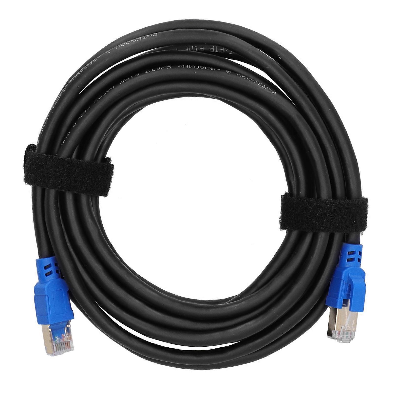 40Gbps Cat8 Ethernet Cable: 2000MHz, Gold-Plated RJ45, 4m for Routers & Networks