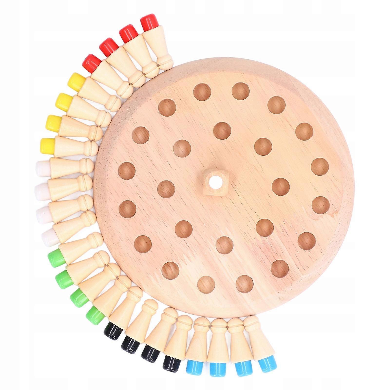 A Wooden Lover's Memory Game Of Chess