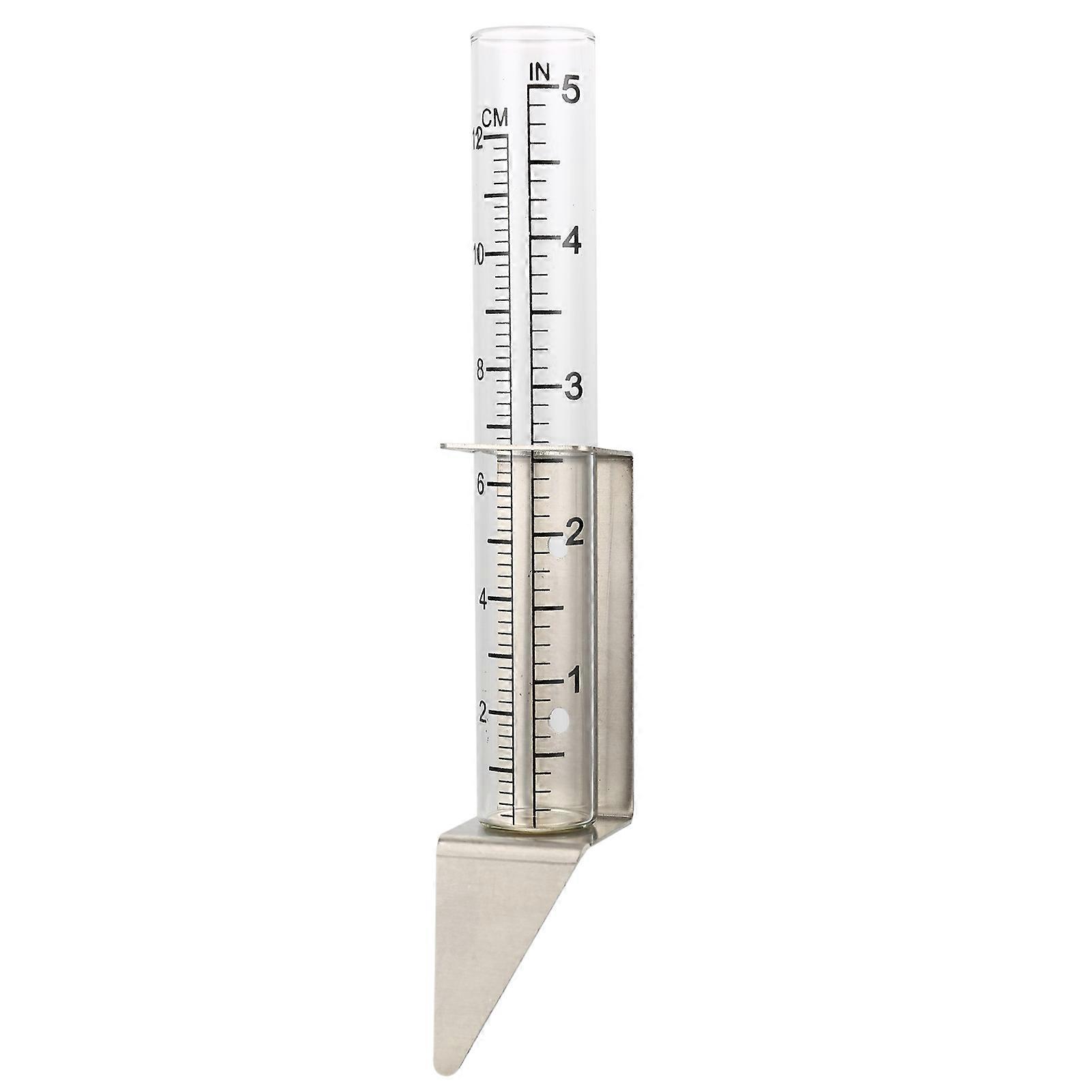 Garden Yard Rain Water Gauge with Wall Hanging/Ground Insert Two Installation