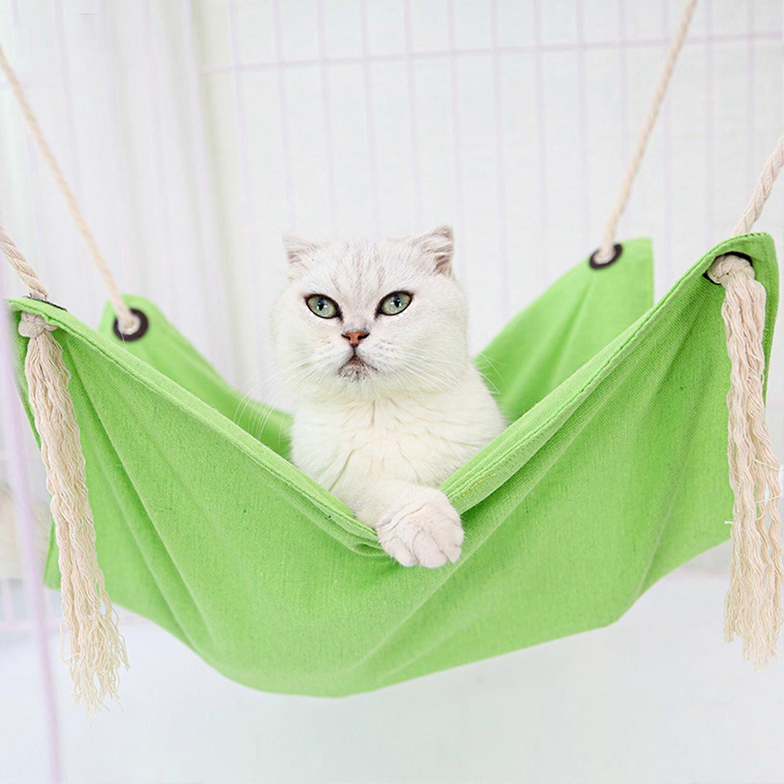 Cat Hammock Hanging Soft Breathable Bed Tassel Decor for Small Animals
