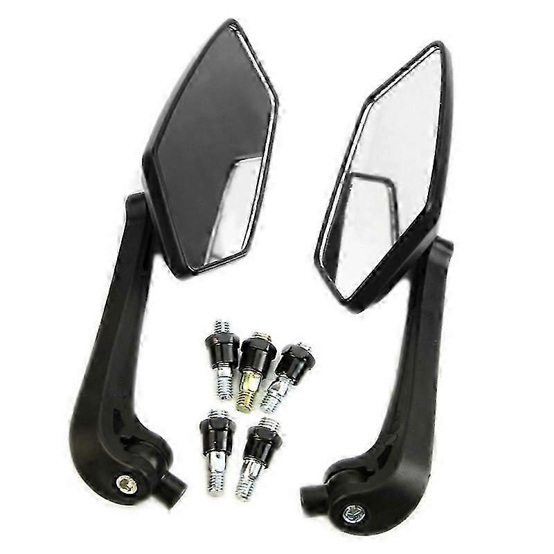 Qx New Useful Universal Scooter Rearview Mirrors Pair Moped Atv Motorcycle Backup Q9qd